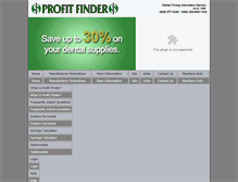 Tablet Screenshot of profitfinder.com